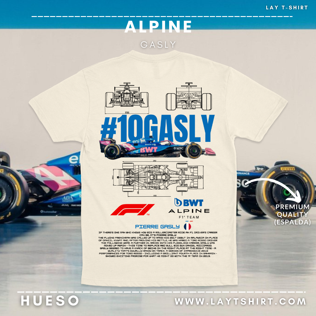 Playera Alpine Gasly F1 2025