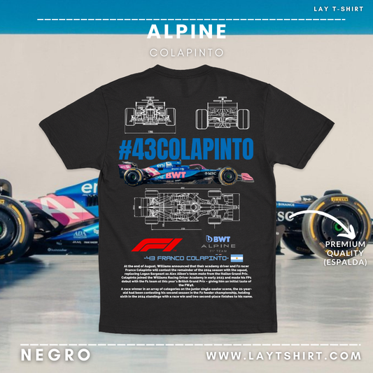 Playera Alpine Colapinto F1 2025