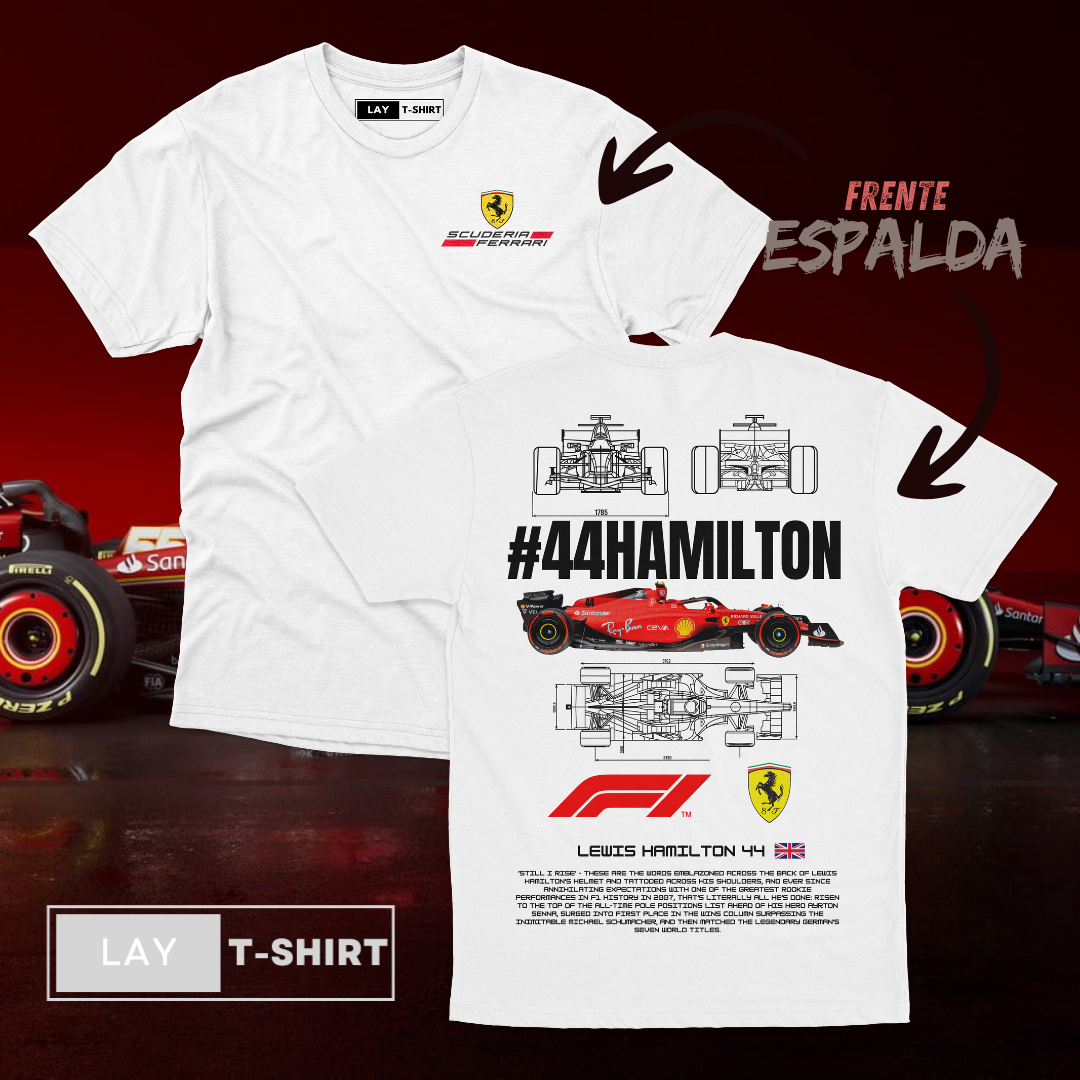 Playera Hamilton Ferrari