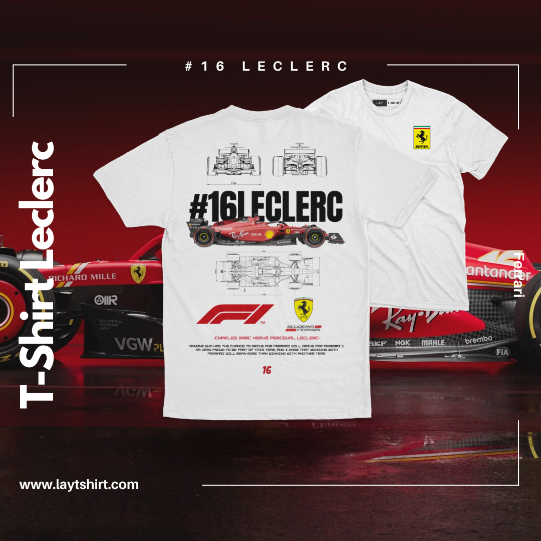 Playera F1 FERRARI LECLERC