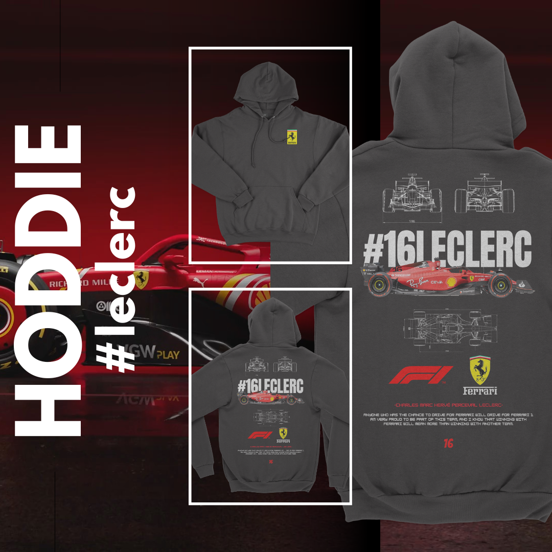 Sudadera Capucha #16Leclerc