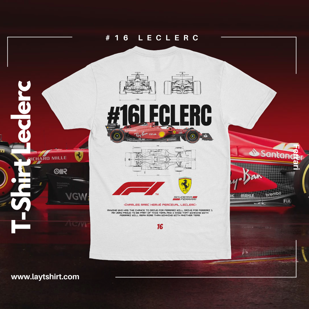 Playera F1 FERRARI LECLERC