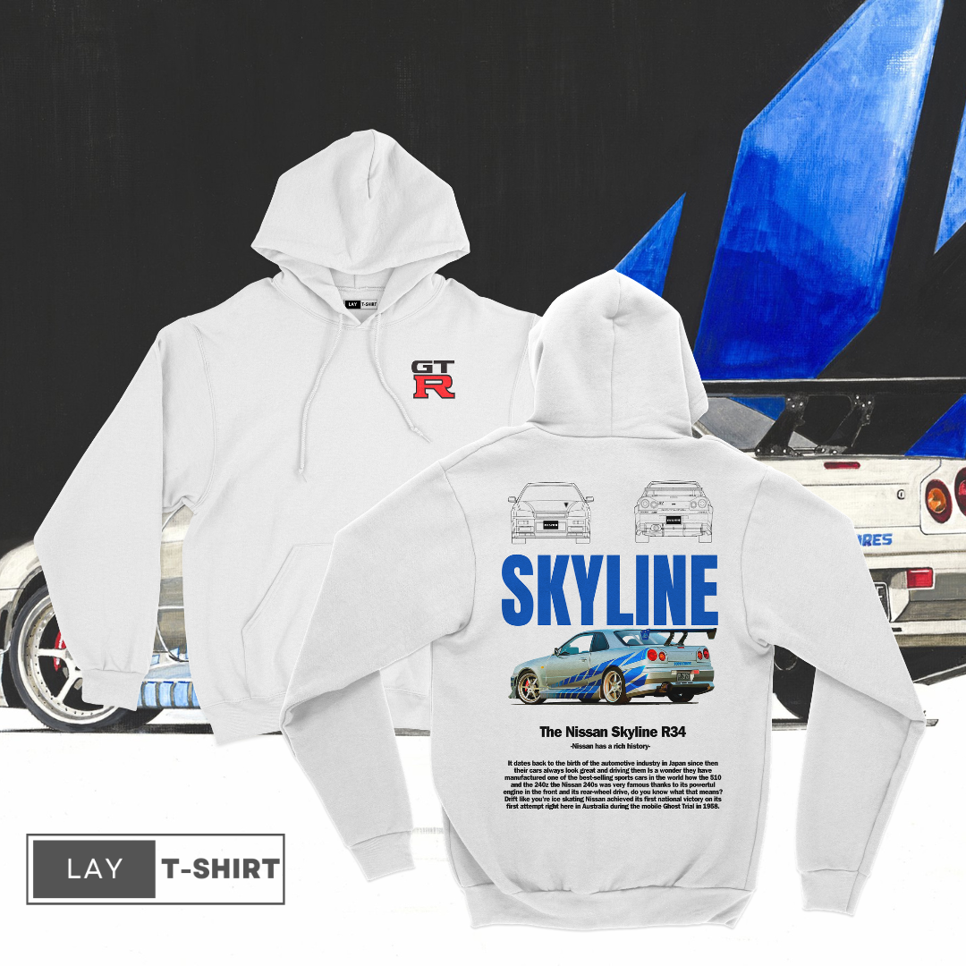 Sudadera Capucha Skyline R34 FAST