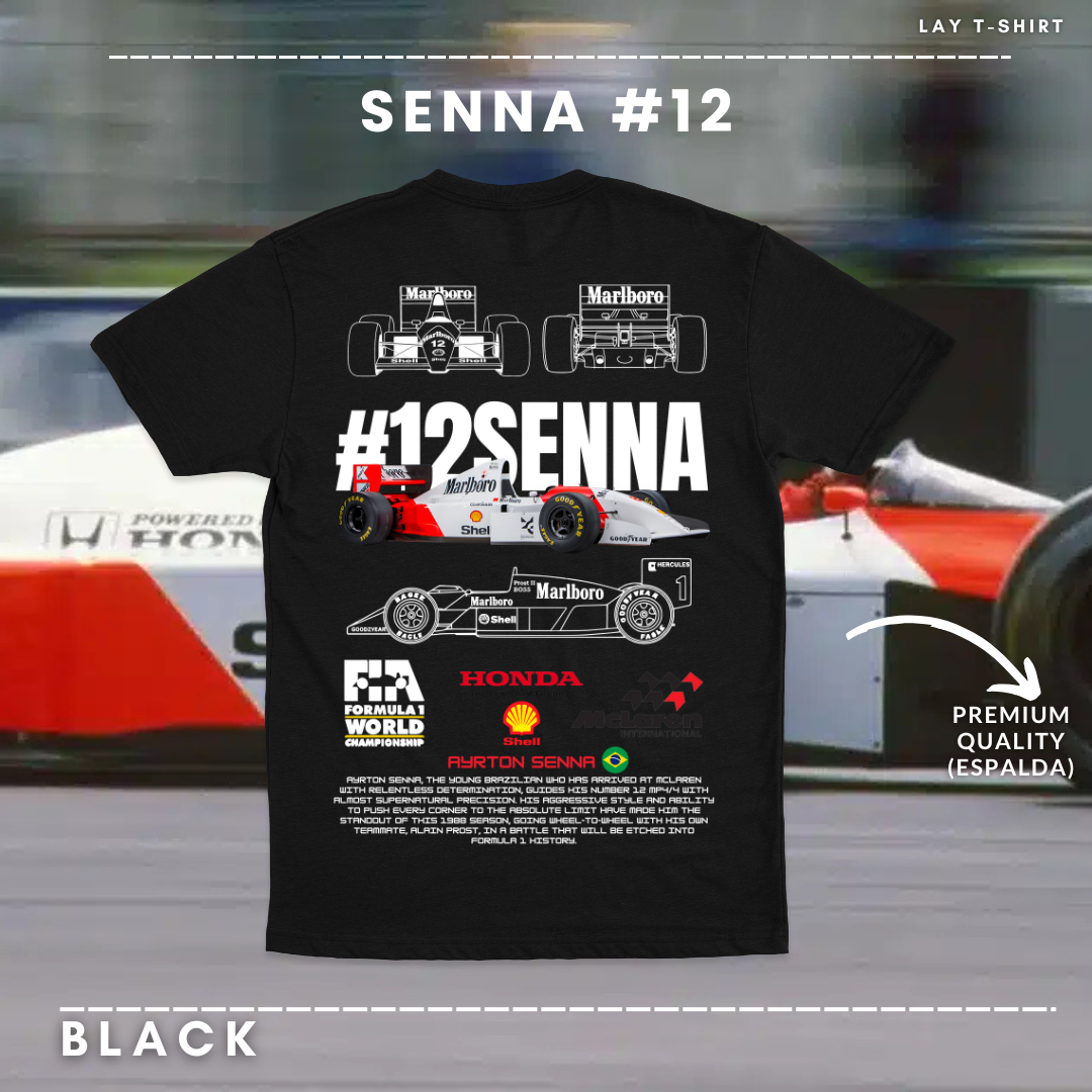 Playera SENNA MCLAREN #12