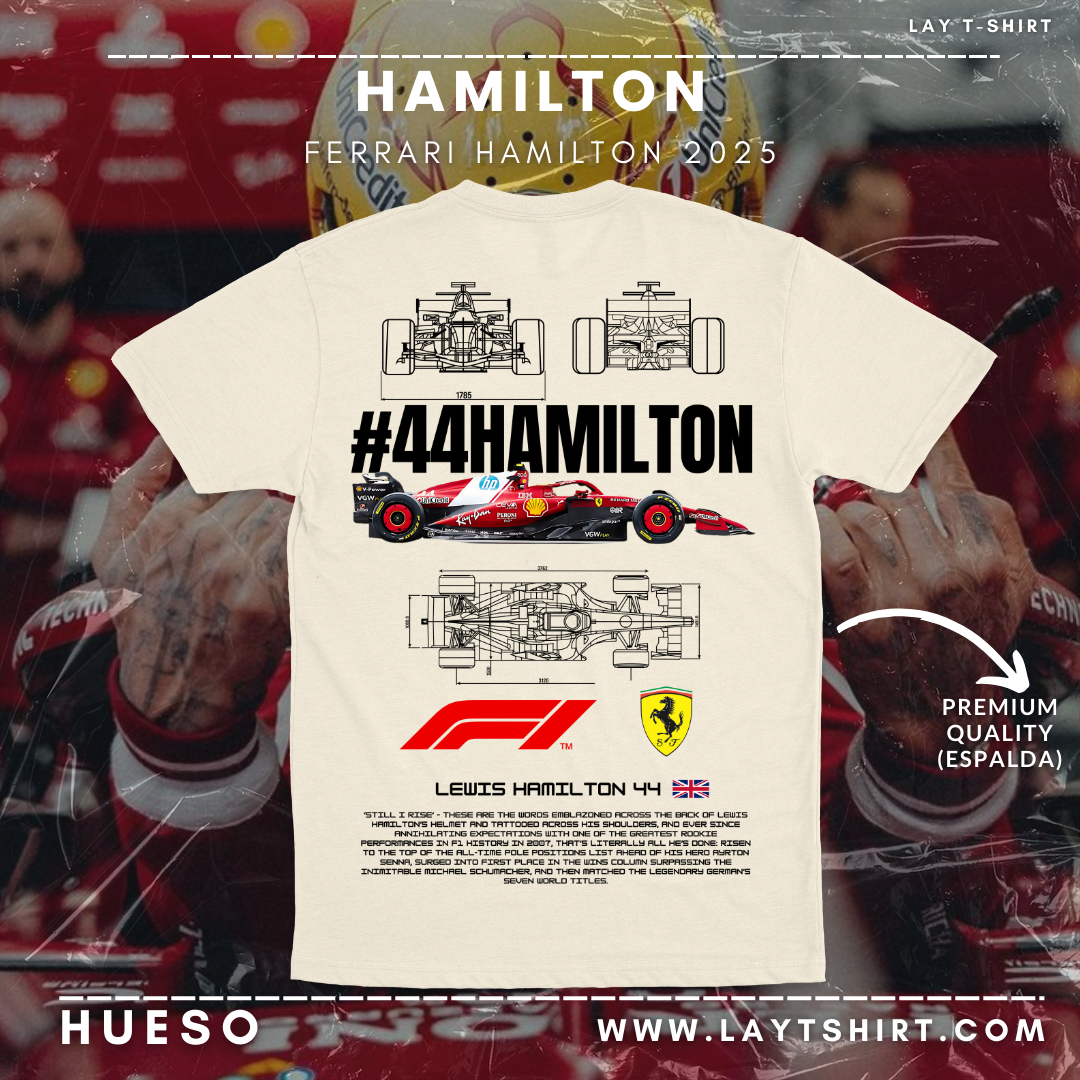 Playera Ferrari Hamilton F1 2025