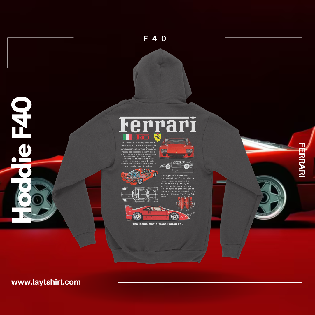Sudadera Con Capucha Ferrari F40