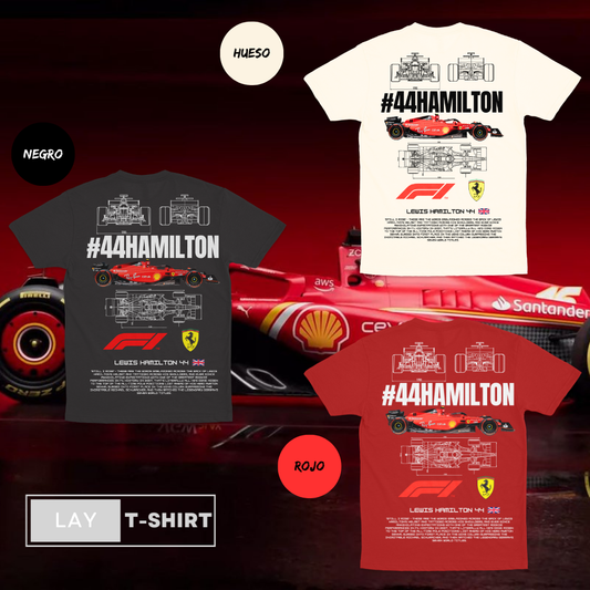 Playera Hamilton Ferrari