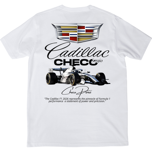 Playera Cadillac x Checo Never Give Up
