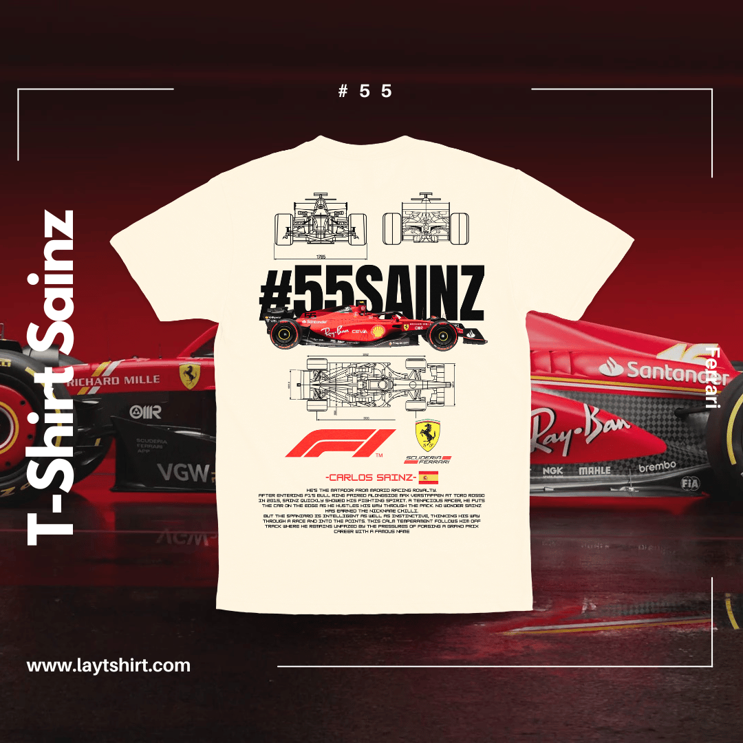 Playera F1 FERRARI Sainz 55