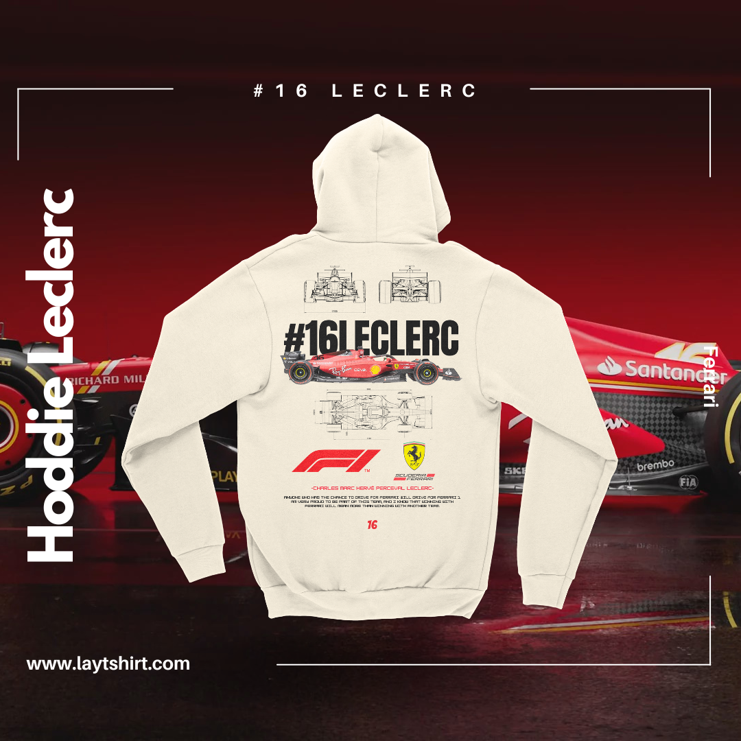 Sudadera Capucha #16Leclerc
