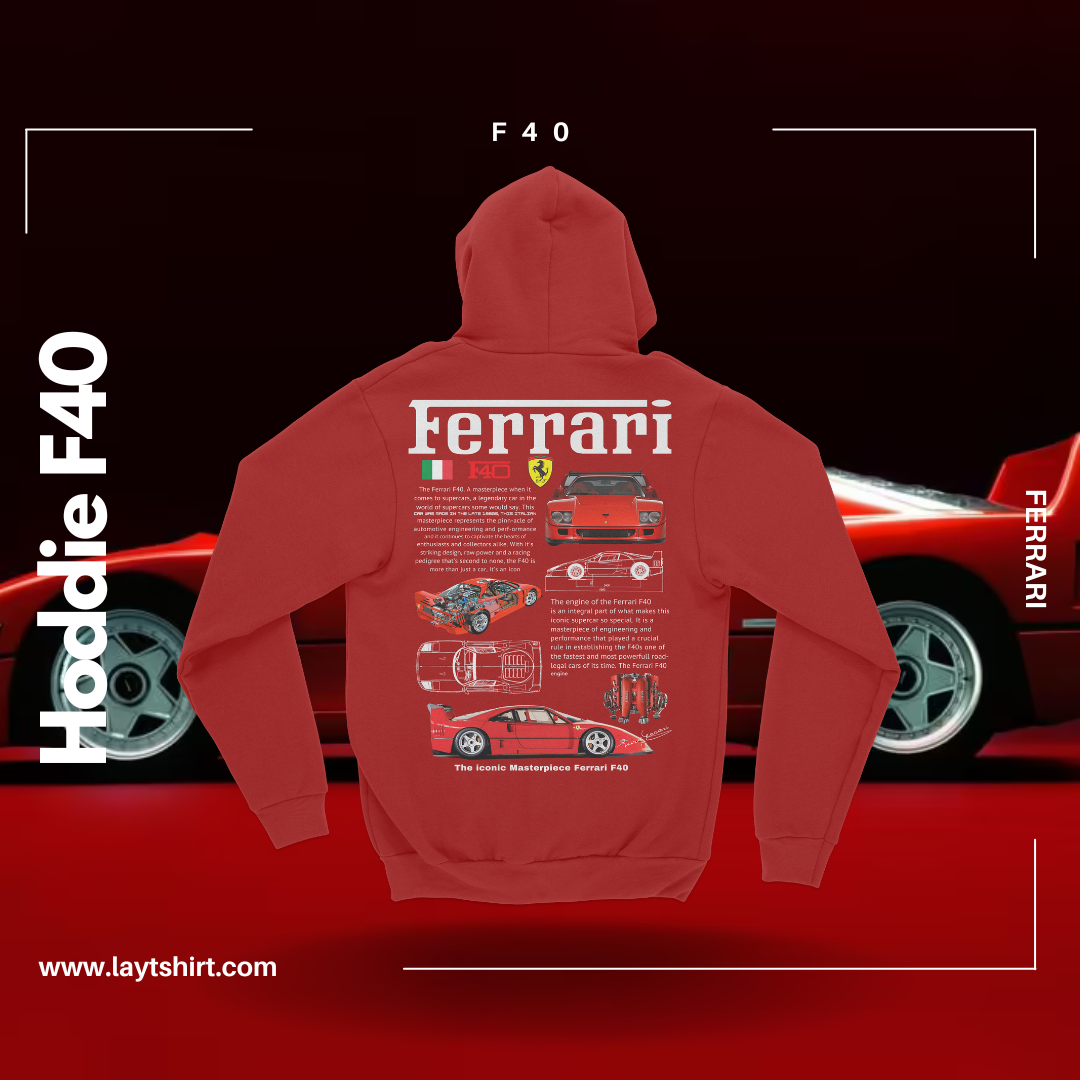 Sudadera Con Capucha Ferrari F40