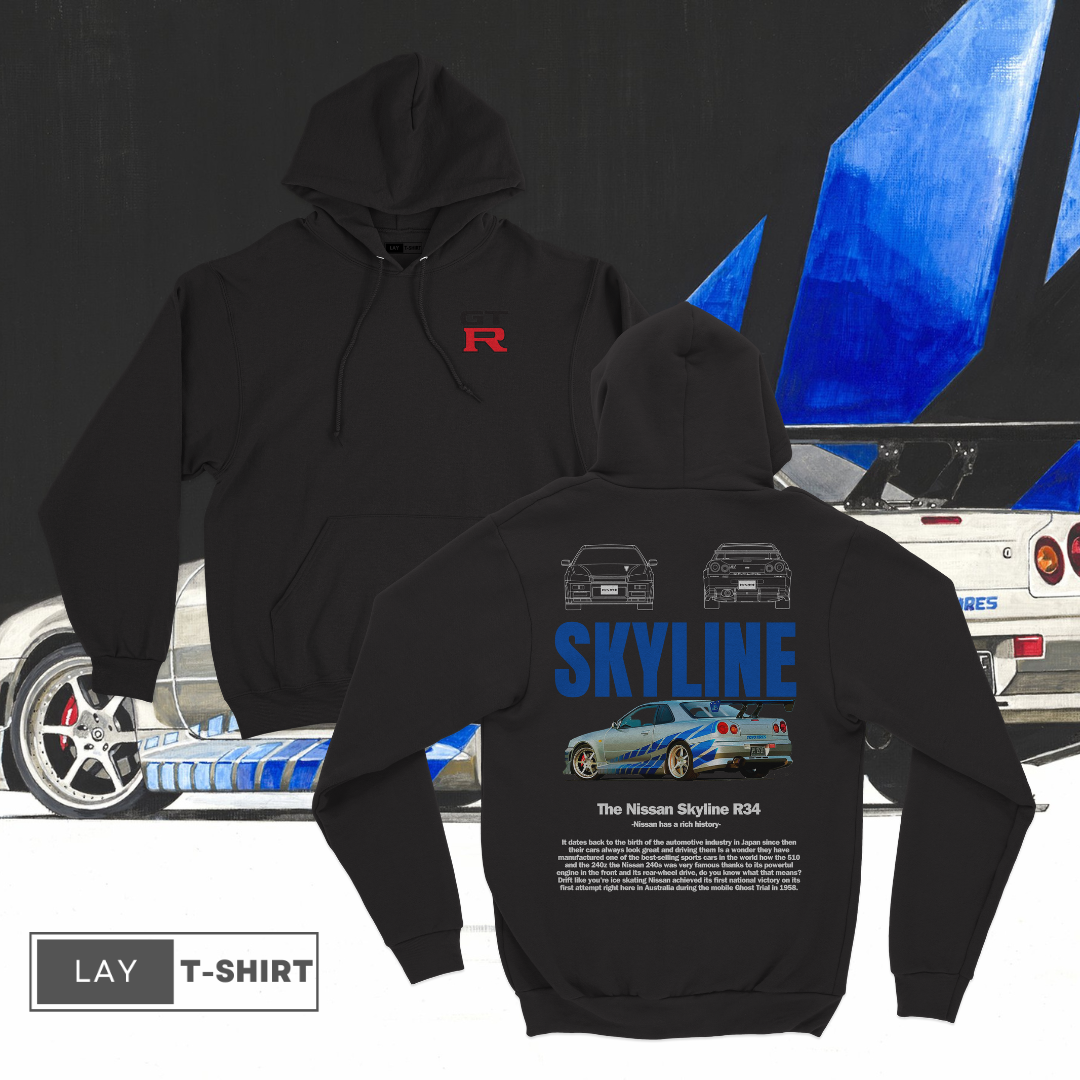 Sudadera Capucha Skyline R34 FAST
