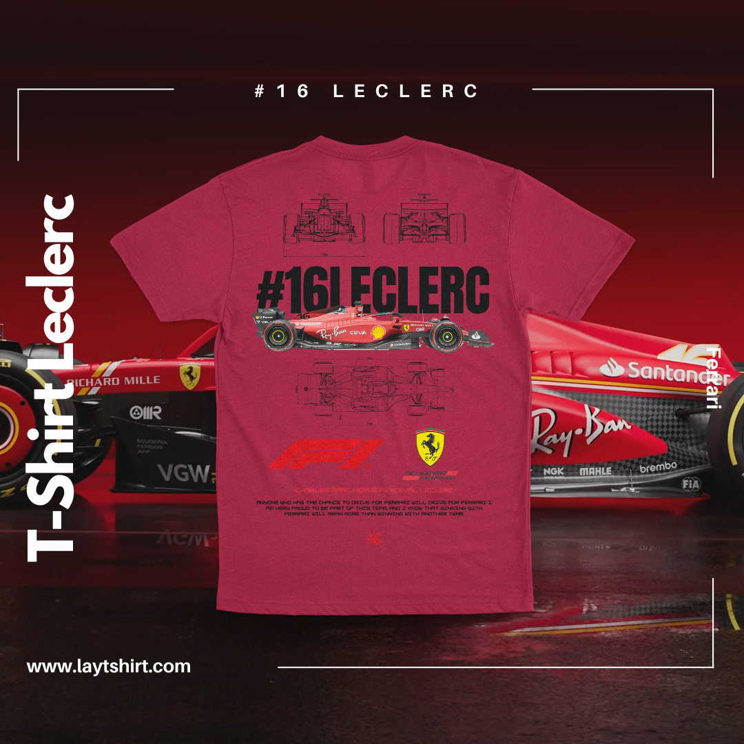 Playera F1 FERRARI LECLERC