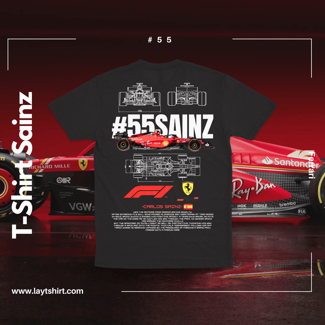 Playera F1 FERRARI Sainz 55
