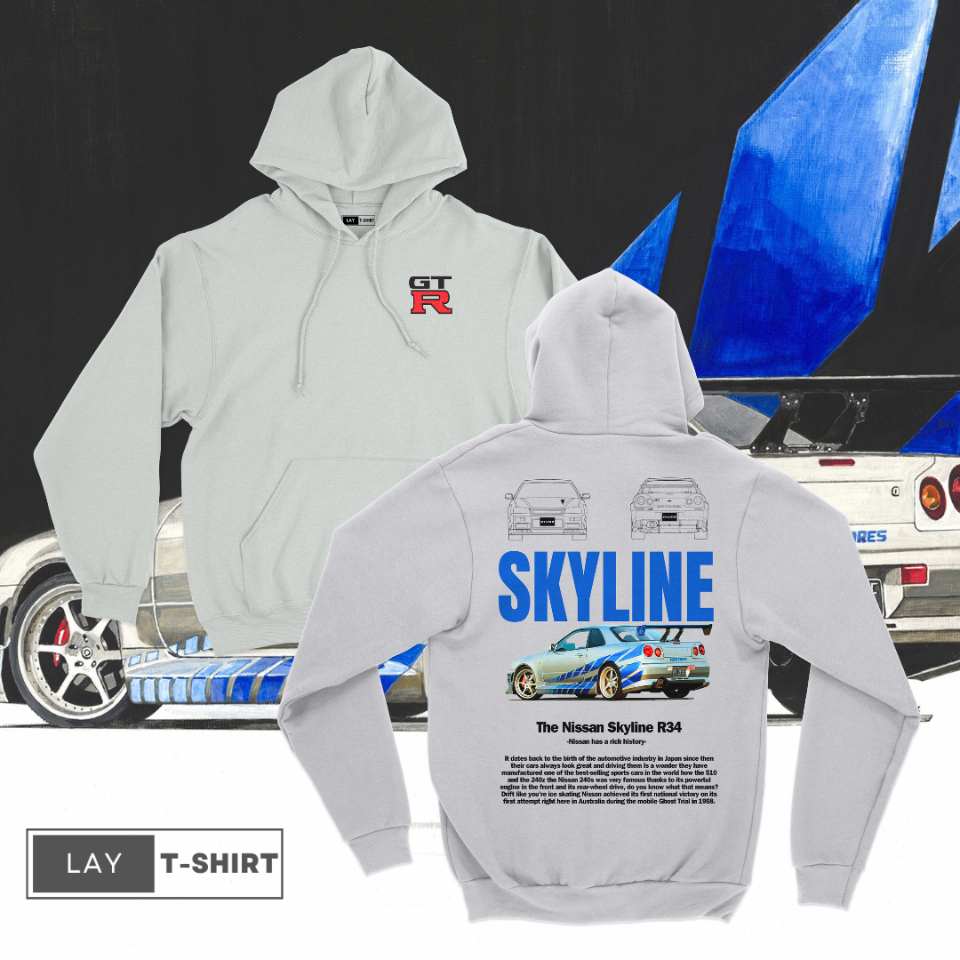 Sudadera Capucha Skyline R34 FAST