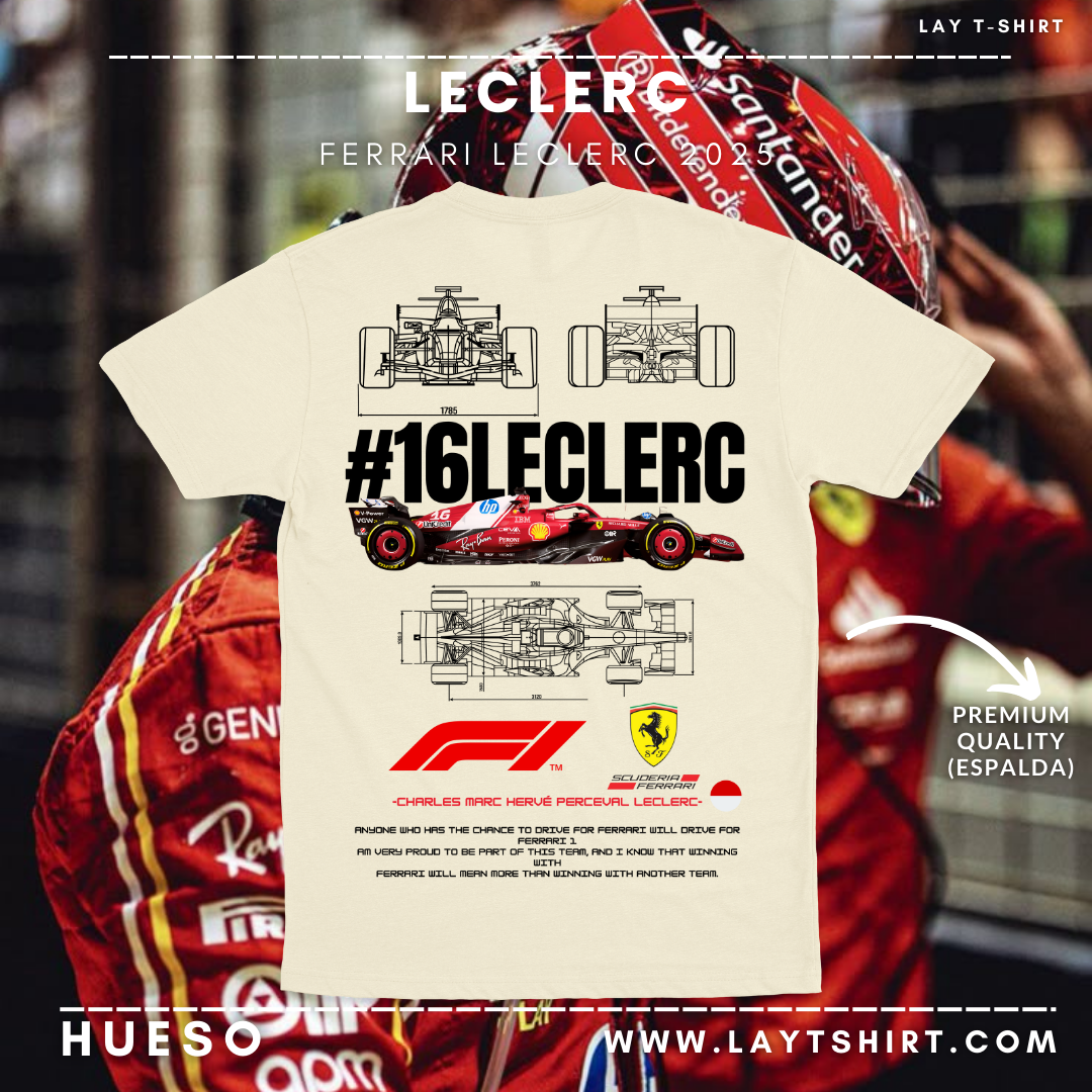 Playera Ferrari Charles Leclerc F1 2025