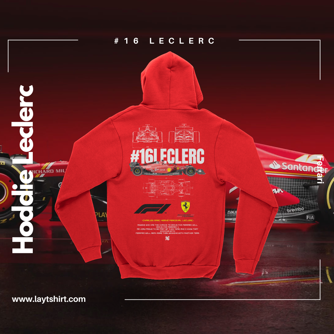Sudadera Capucha #16Leclerc