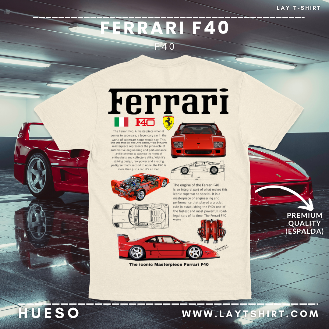 Playera Ferrari F40