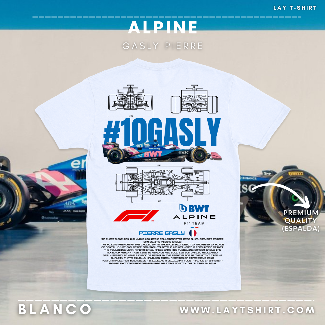 Playera Alpine Gasly F1 2025