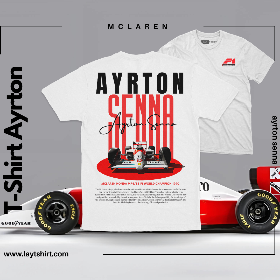 Playera Senna Da Silva McLaren