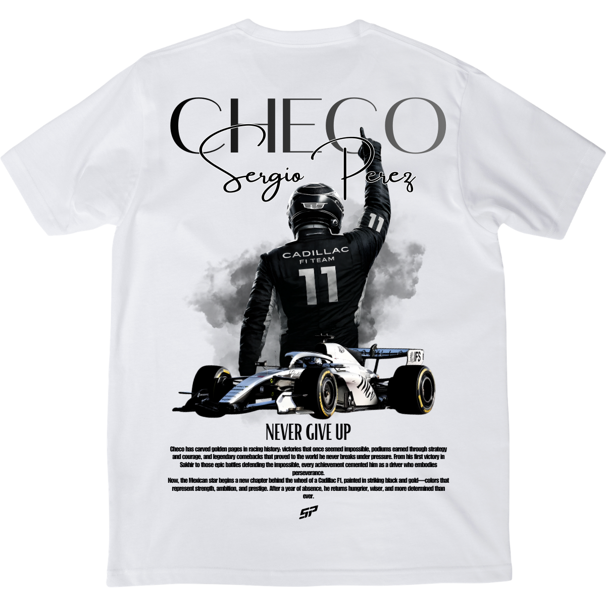 Playera Never Give Up Cadillac