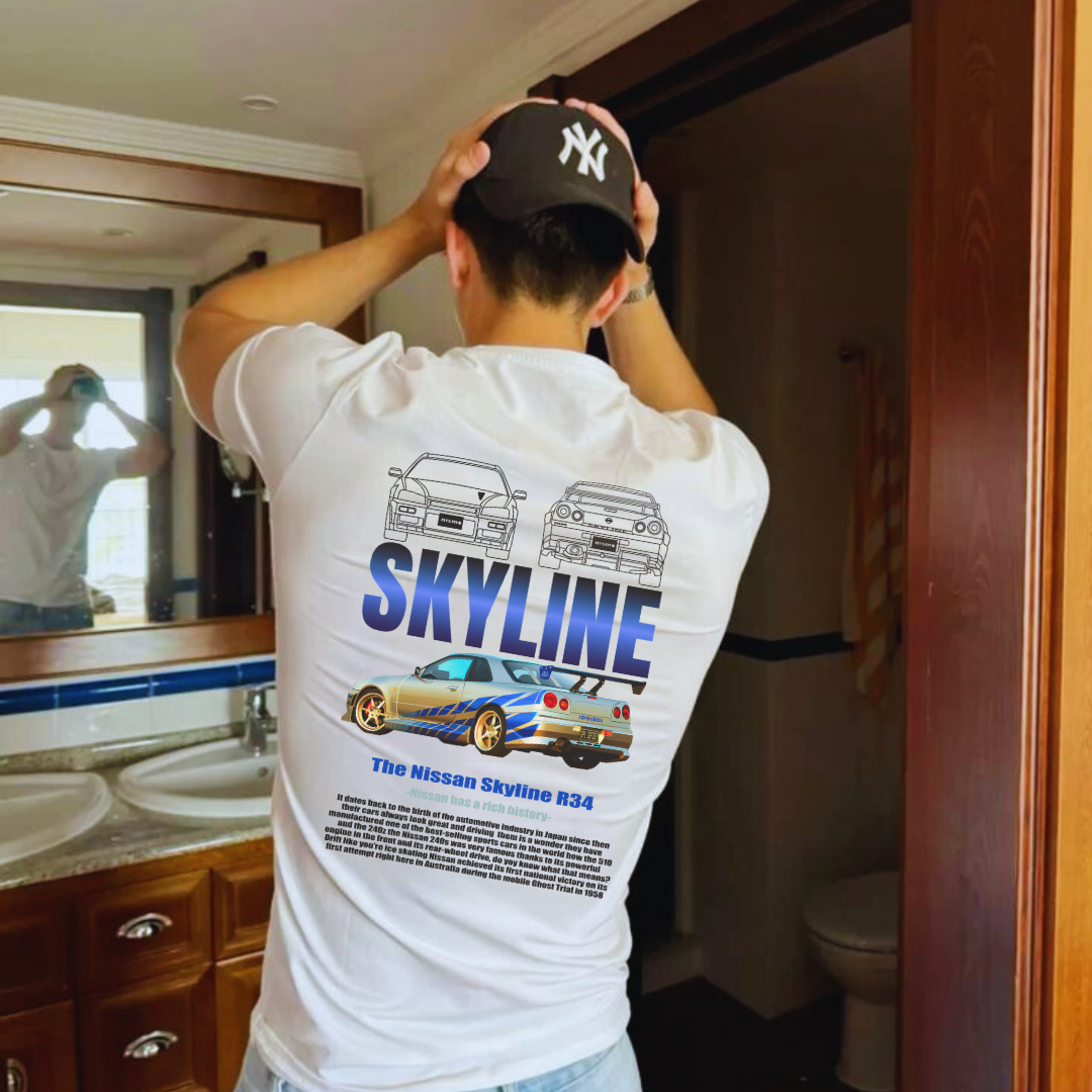 Playera Nissan Skyline R34 GODZILLA