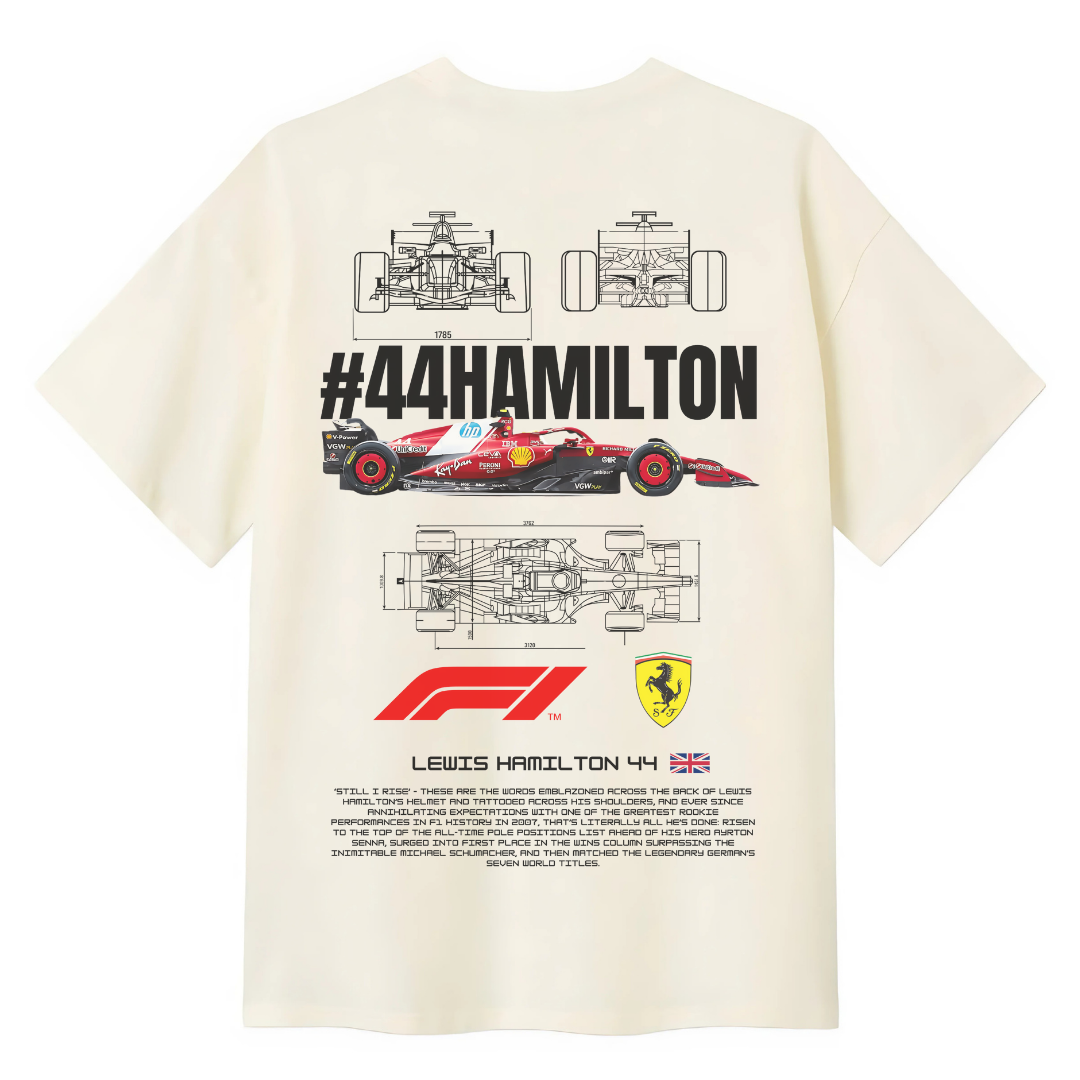 Playera Ferrari Hamilton F1  2025