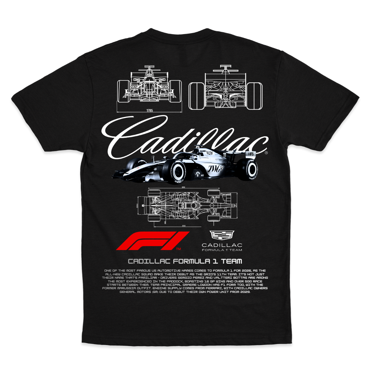 Playera Cadillac F1 2026 Deluxe
