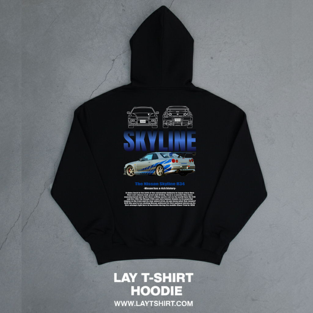 Sudadera Capucha Skyline R34 FAST