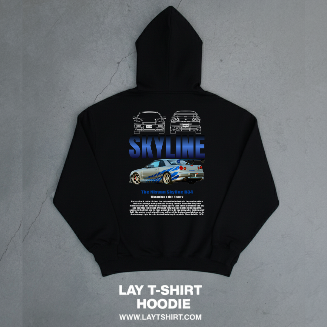 Sudadera Capucha Skyline R34 FAST