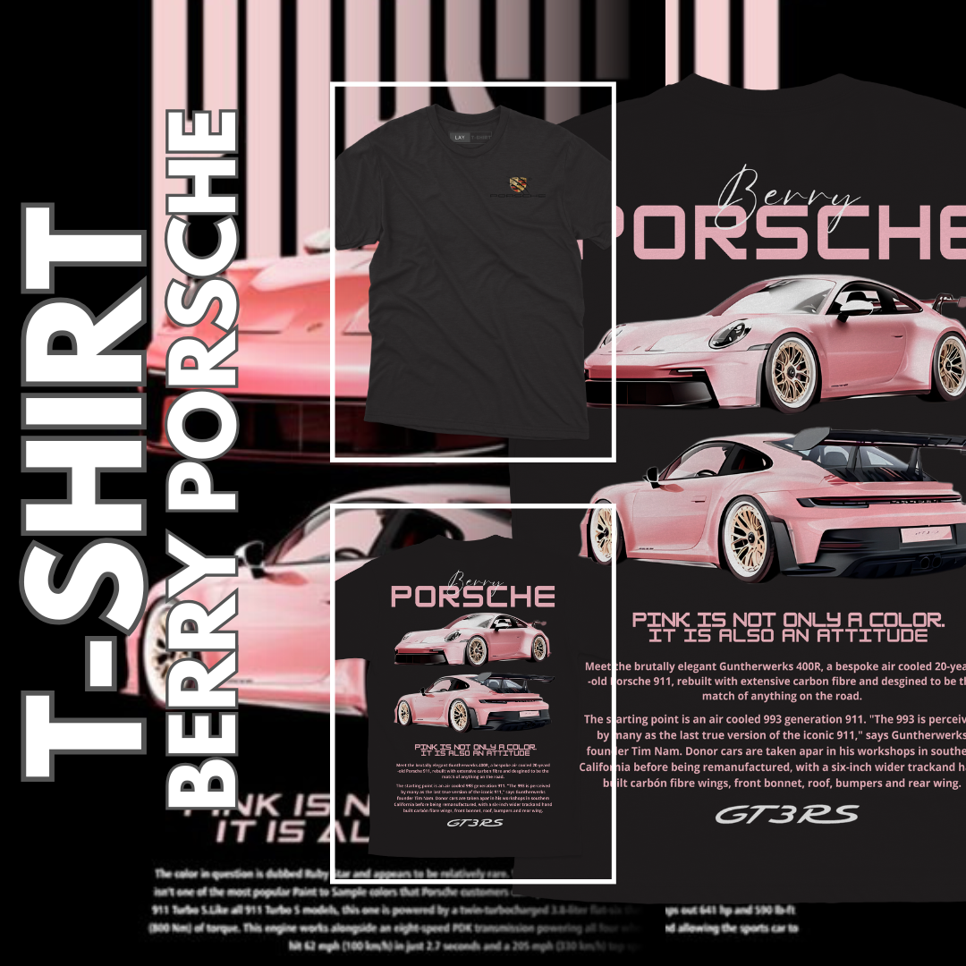 Playera Porsche Berry