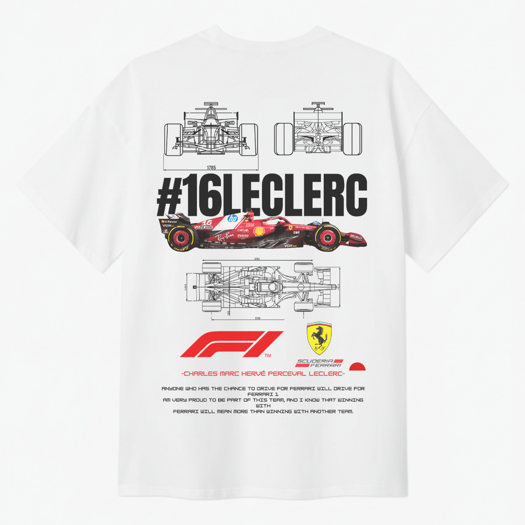 Playera Ferrari Charles Leclerc F1 2025