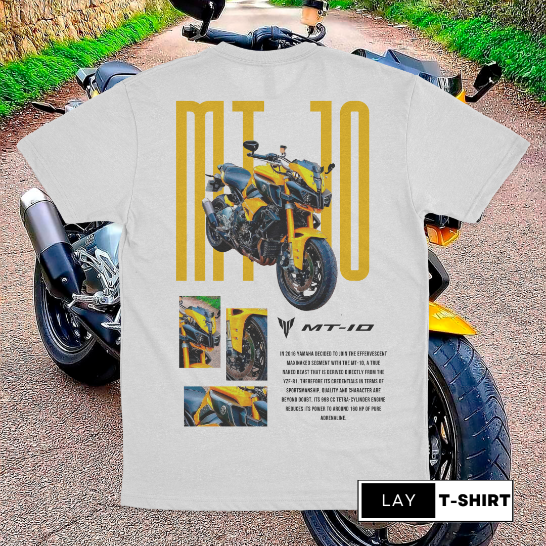 Playera Yamaha  MT 10 Amarilla