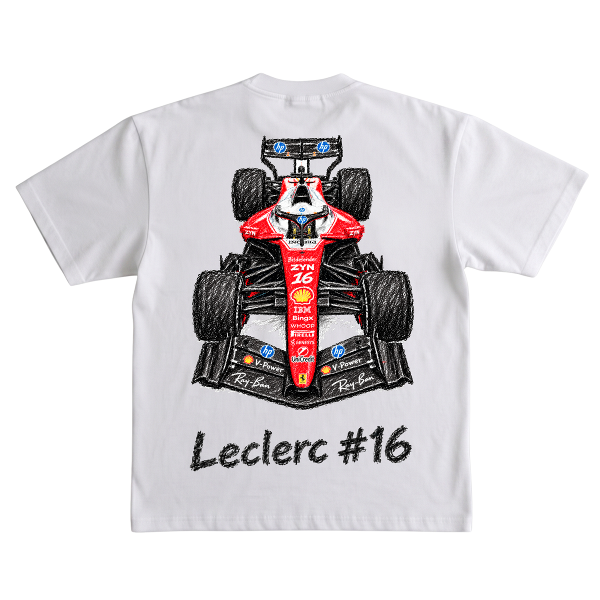 Playera Leclerc #16 Crayon