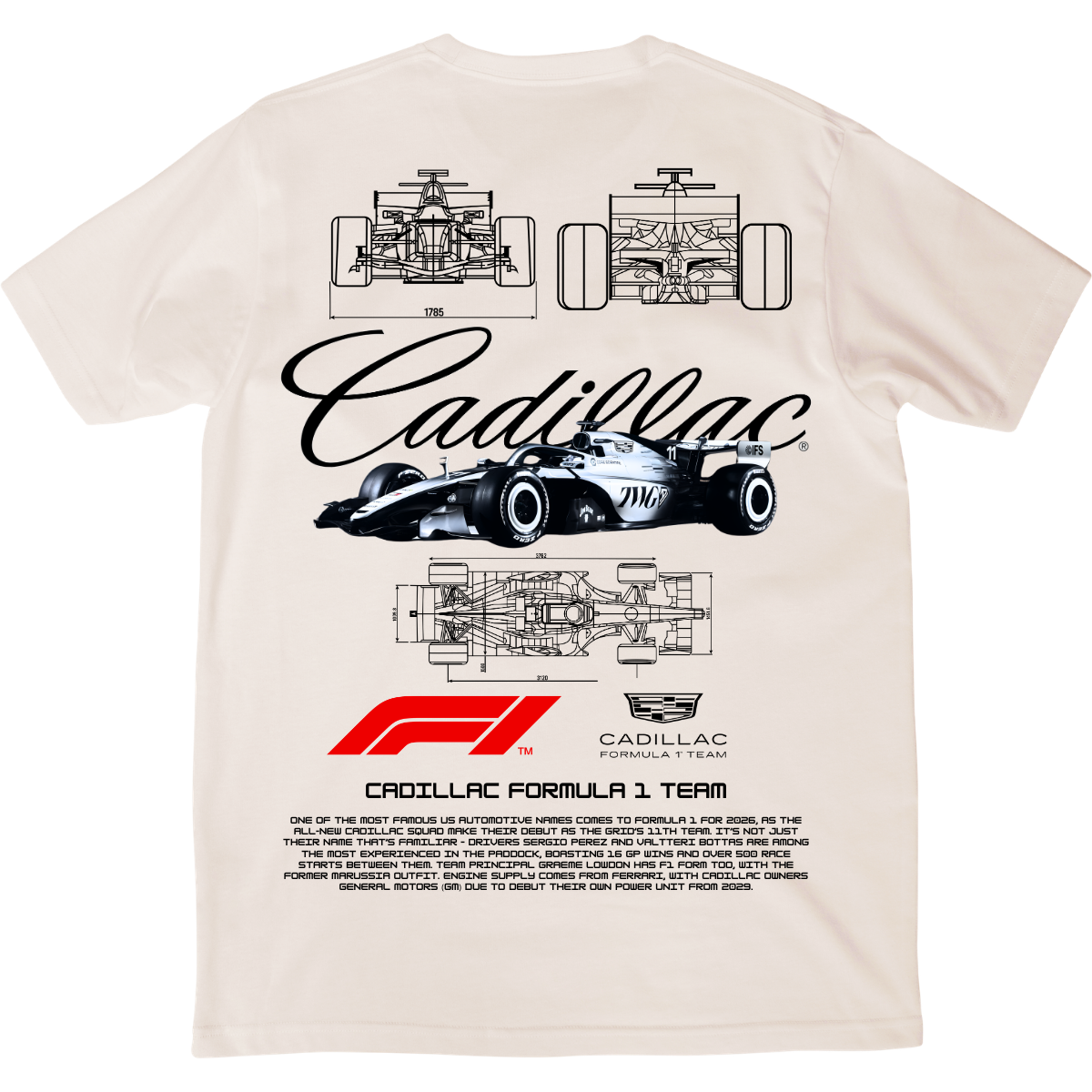 Playera Cadillac F1 2026 Deluxe