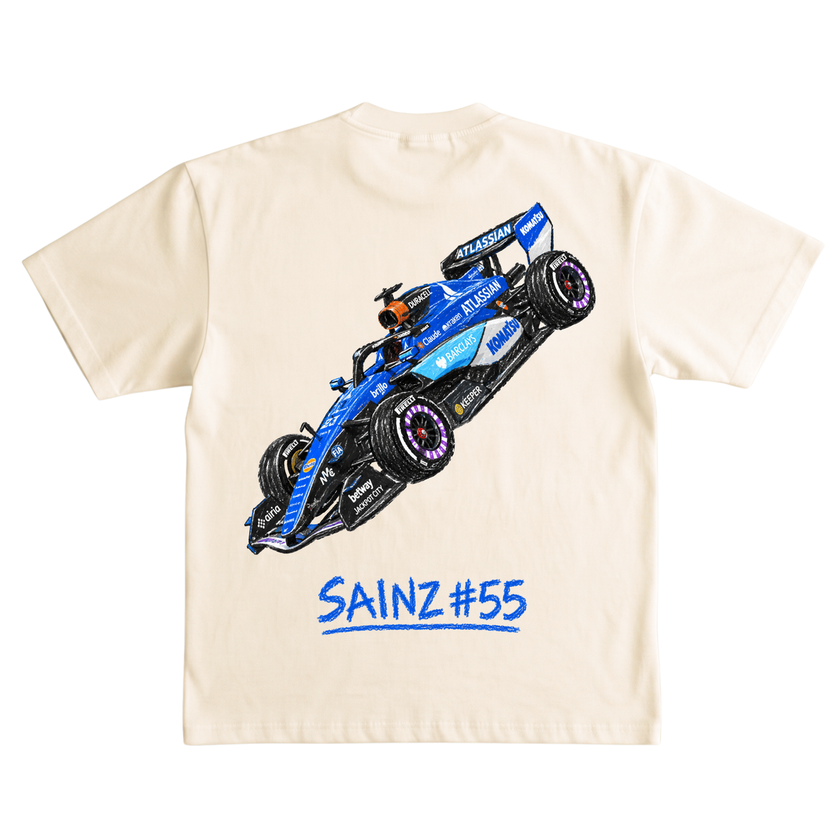 Playera Sainz #55 Crayon