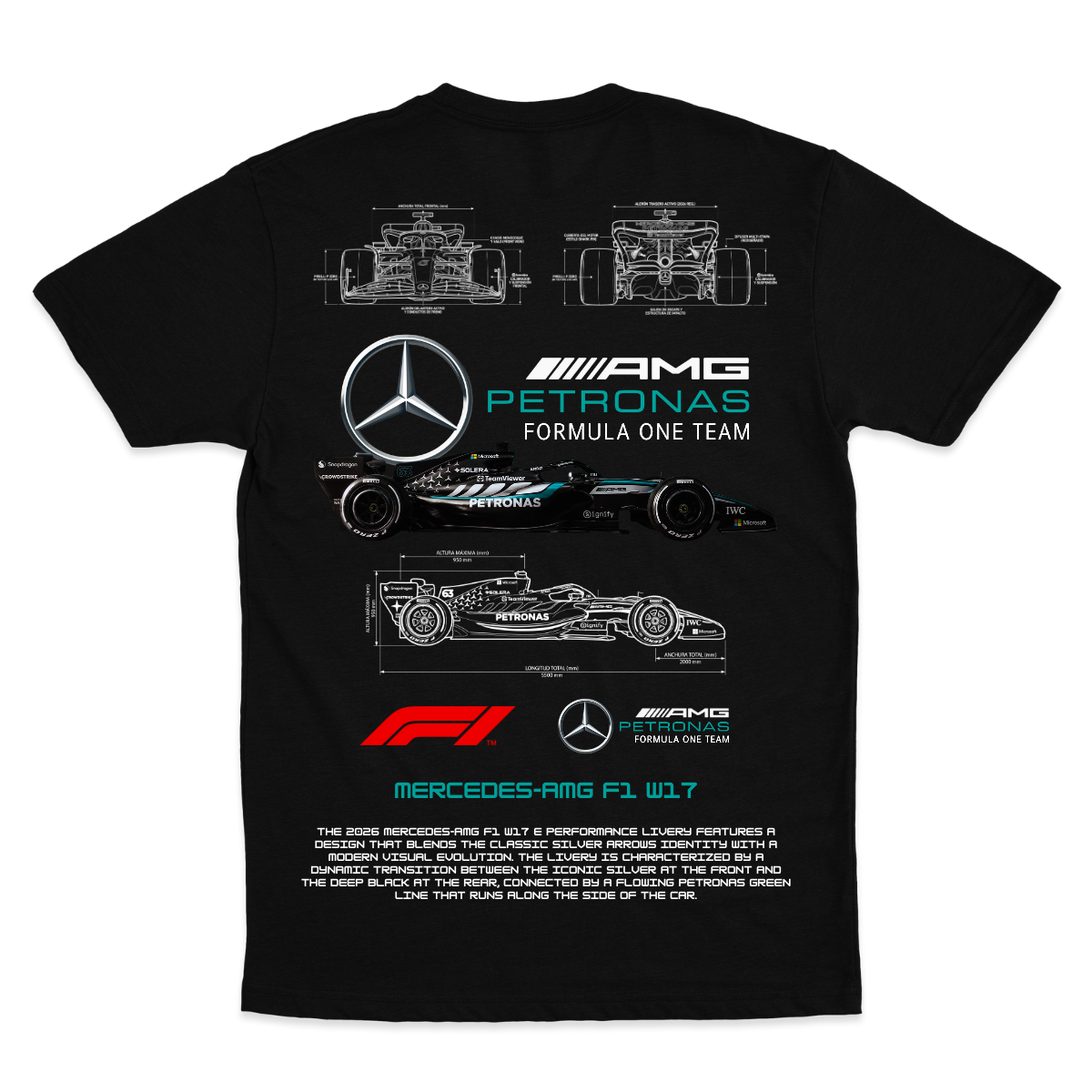 Playera Mercedes F1 V2 2026