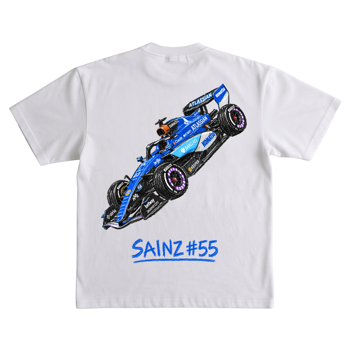 Playera Sainz #55 Crayon