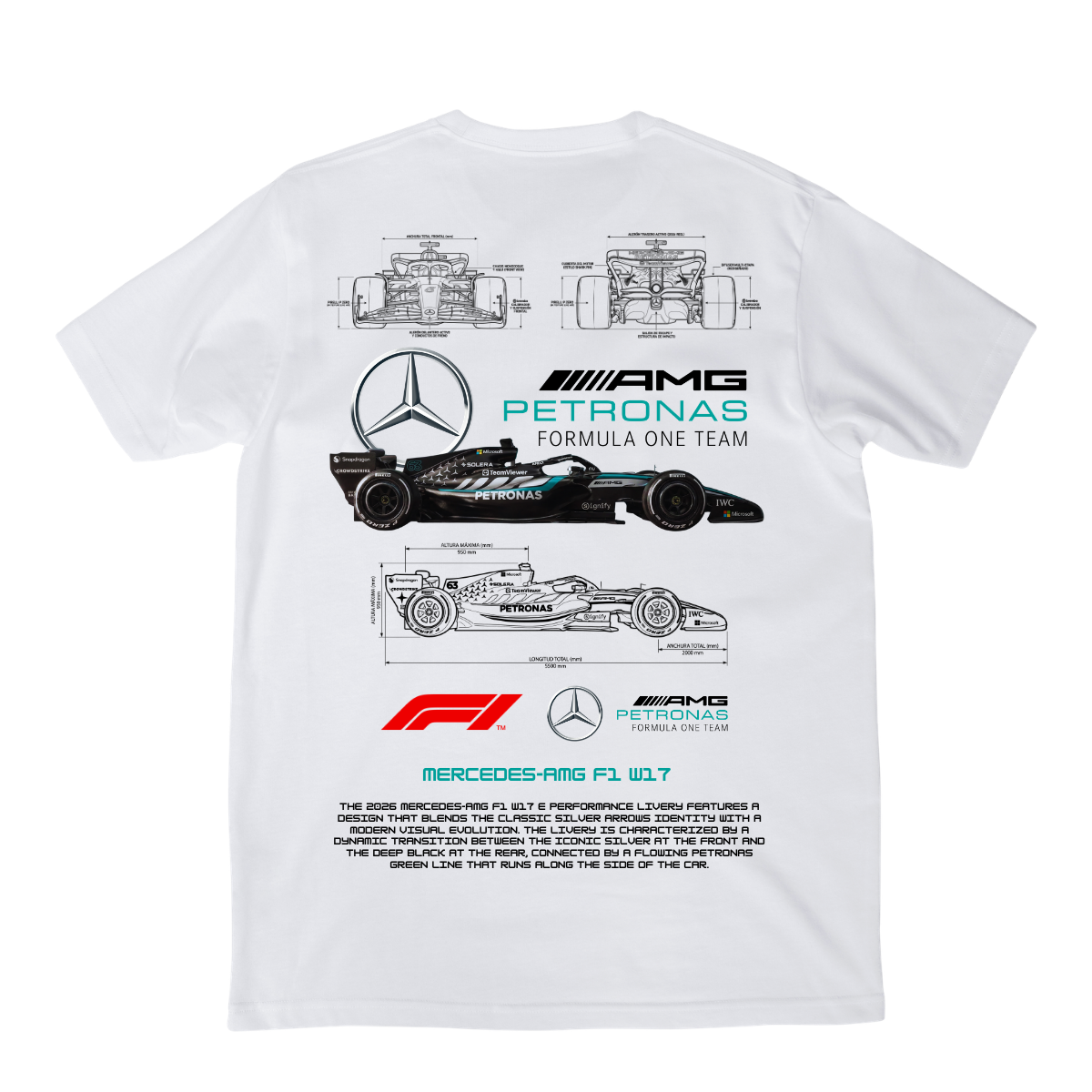 Playera Mercedes F1 V2 2026