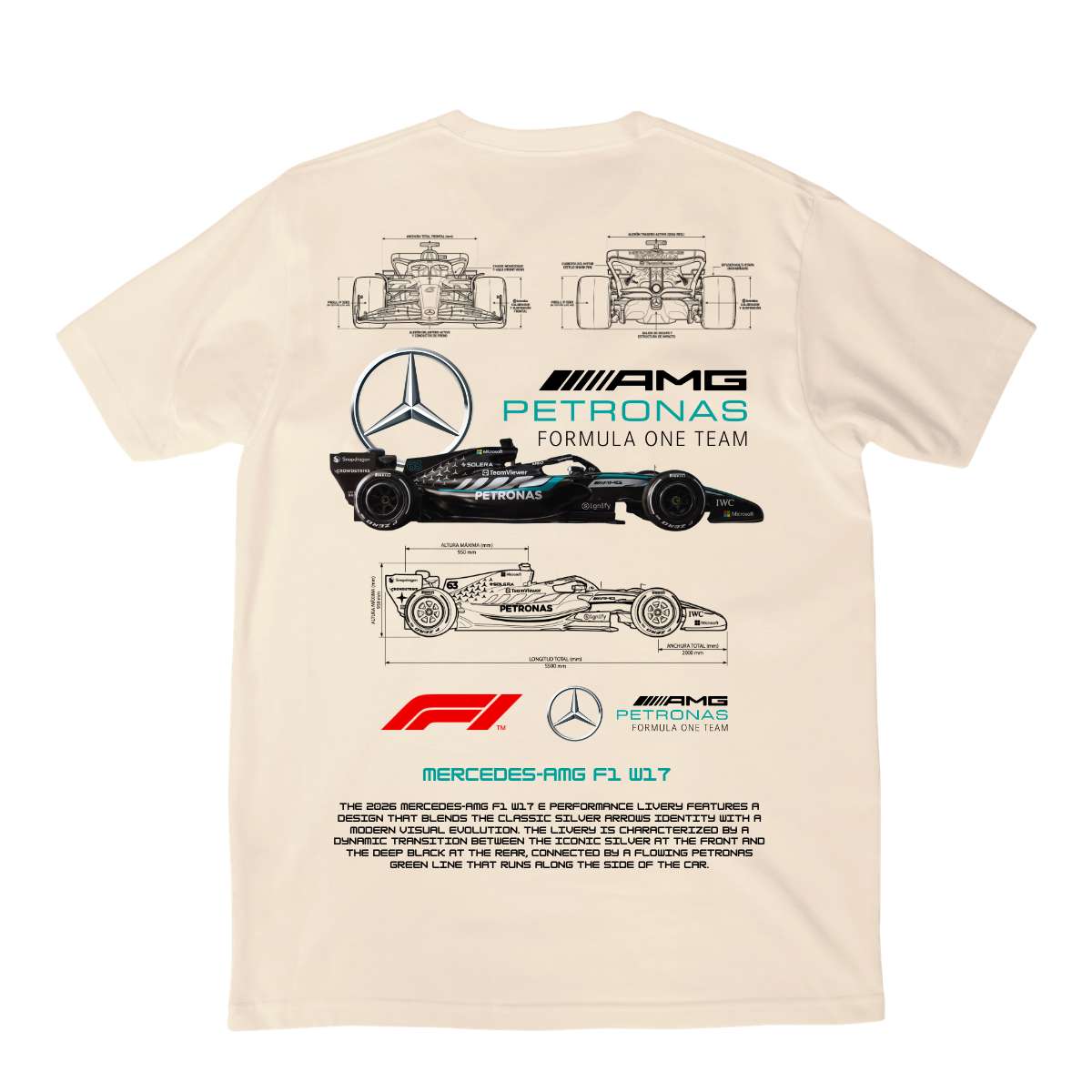 Playera Mercedes F1 V2 2026