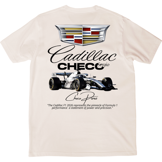 Playera Cadillac x Checo Never Give Up