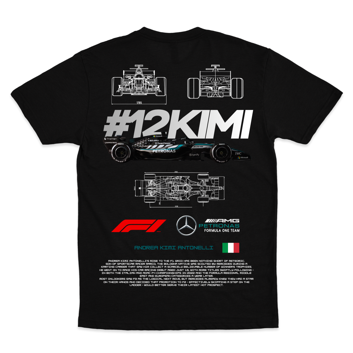 Playera Kimi Mercedes V1 2026