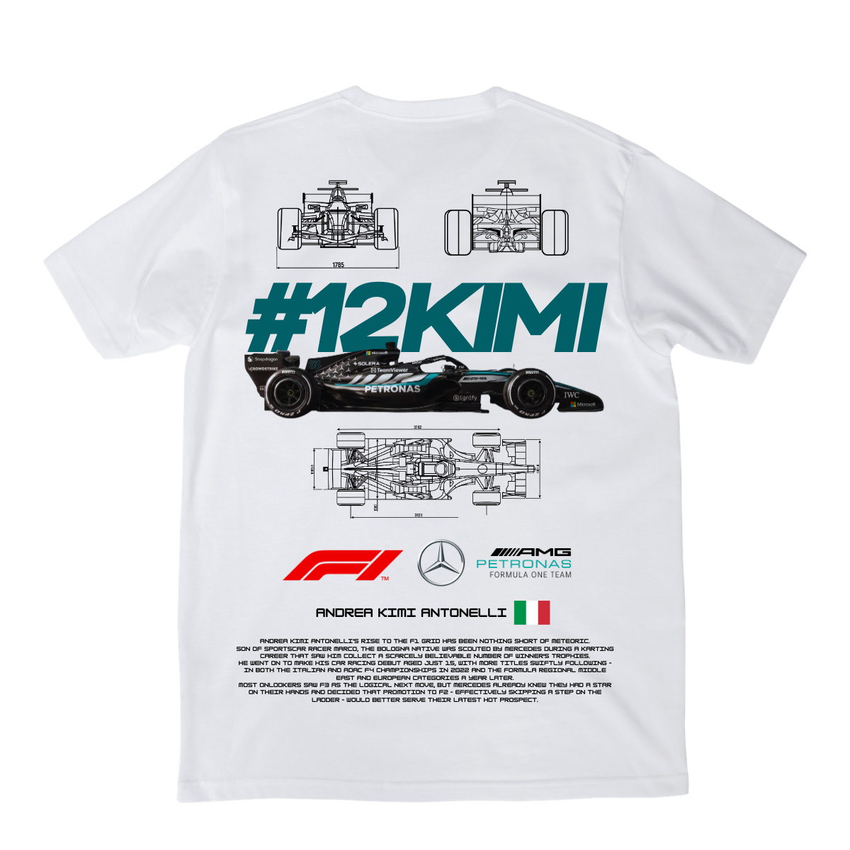 Playera Kimi Mercedes V1 2026
