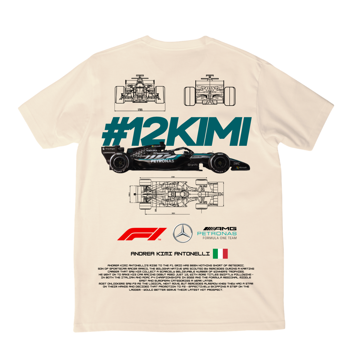 Playera Kimi Mercedes V1 2026