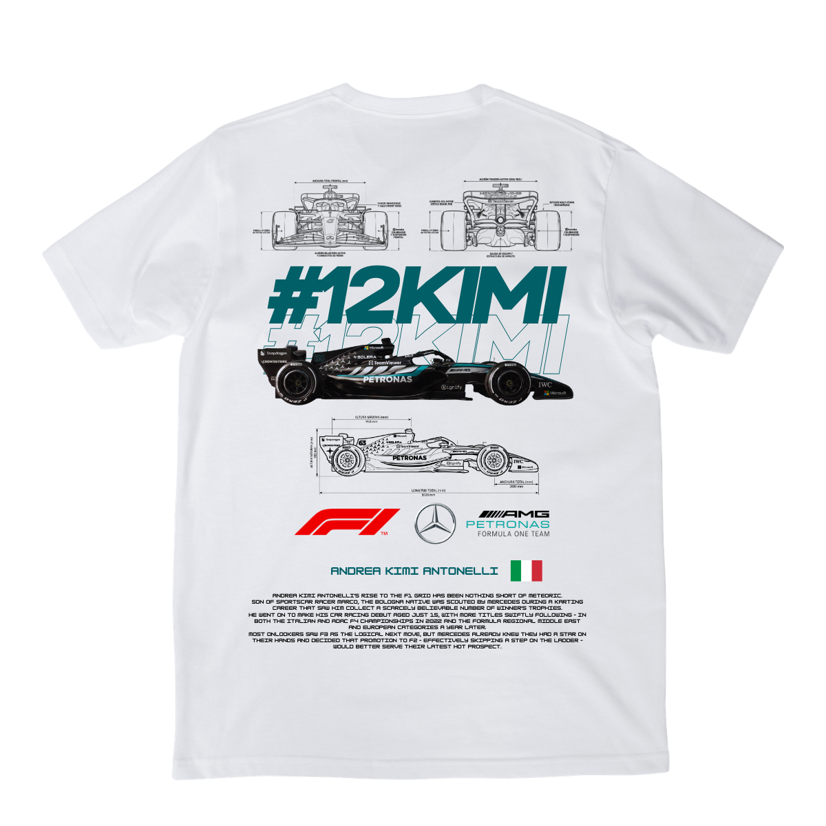 Playera Kimi Mercedes V2 2026