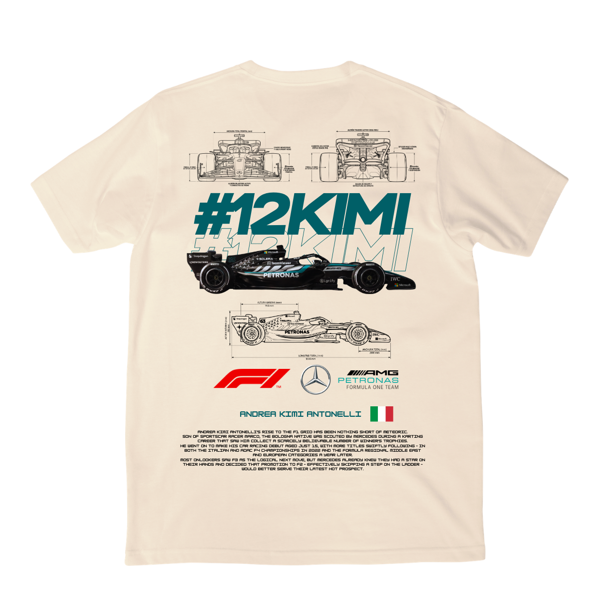 Playera Kimi Mercedes V2 2026