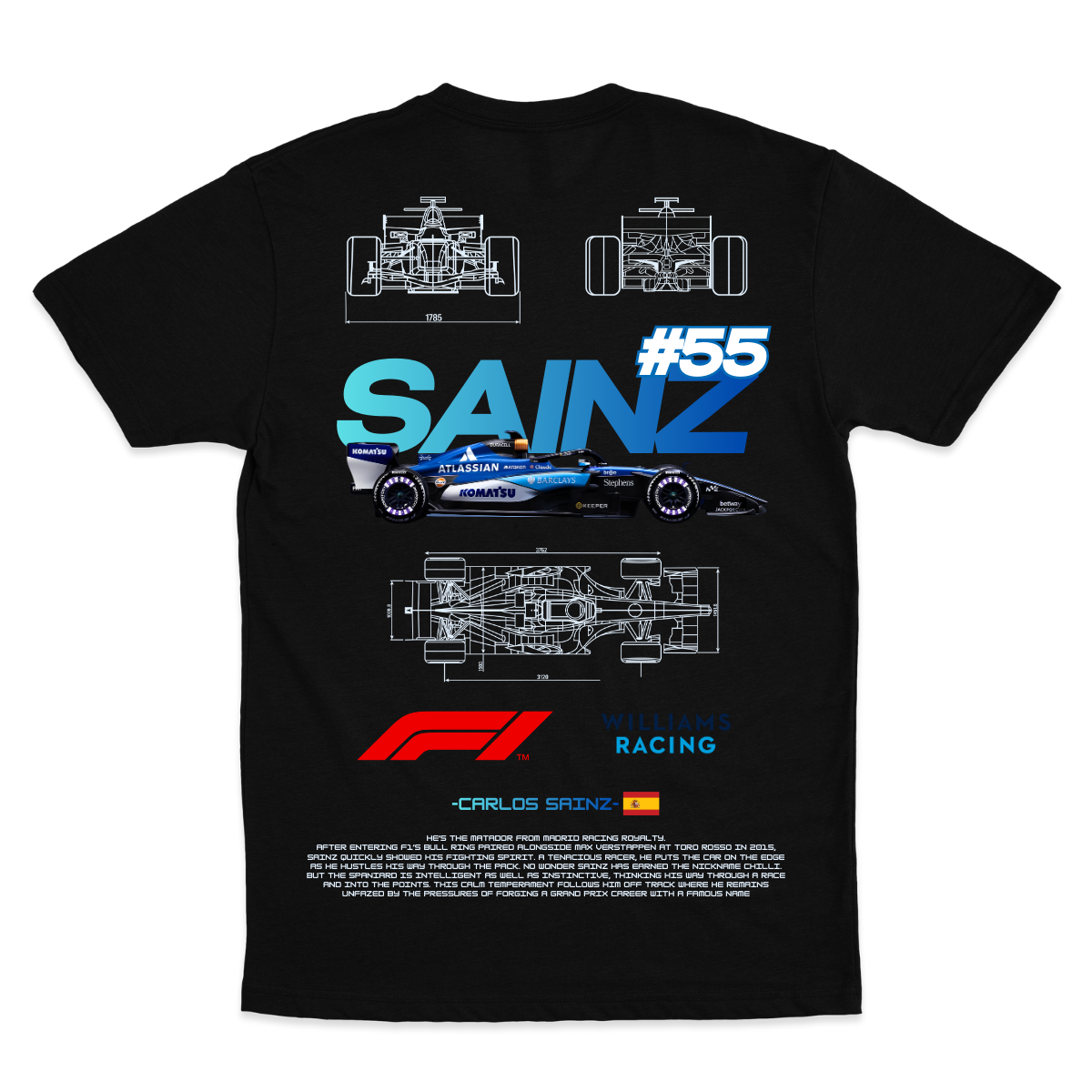 Playera Sainz Williams 2026 V1