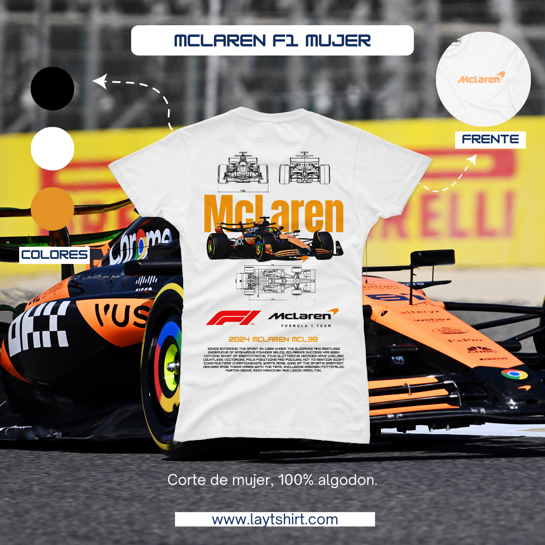 Playera Mclaren F1 Mujer