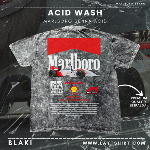 Playera Acid Wash Mclaren Mp4/4