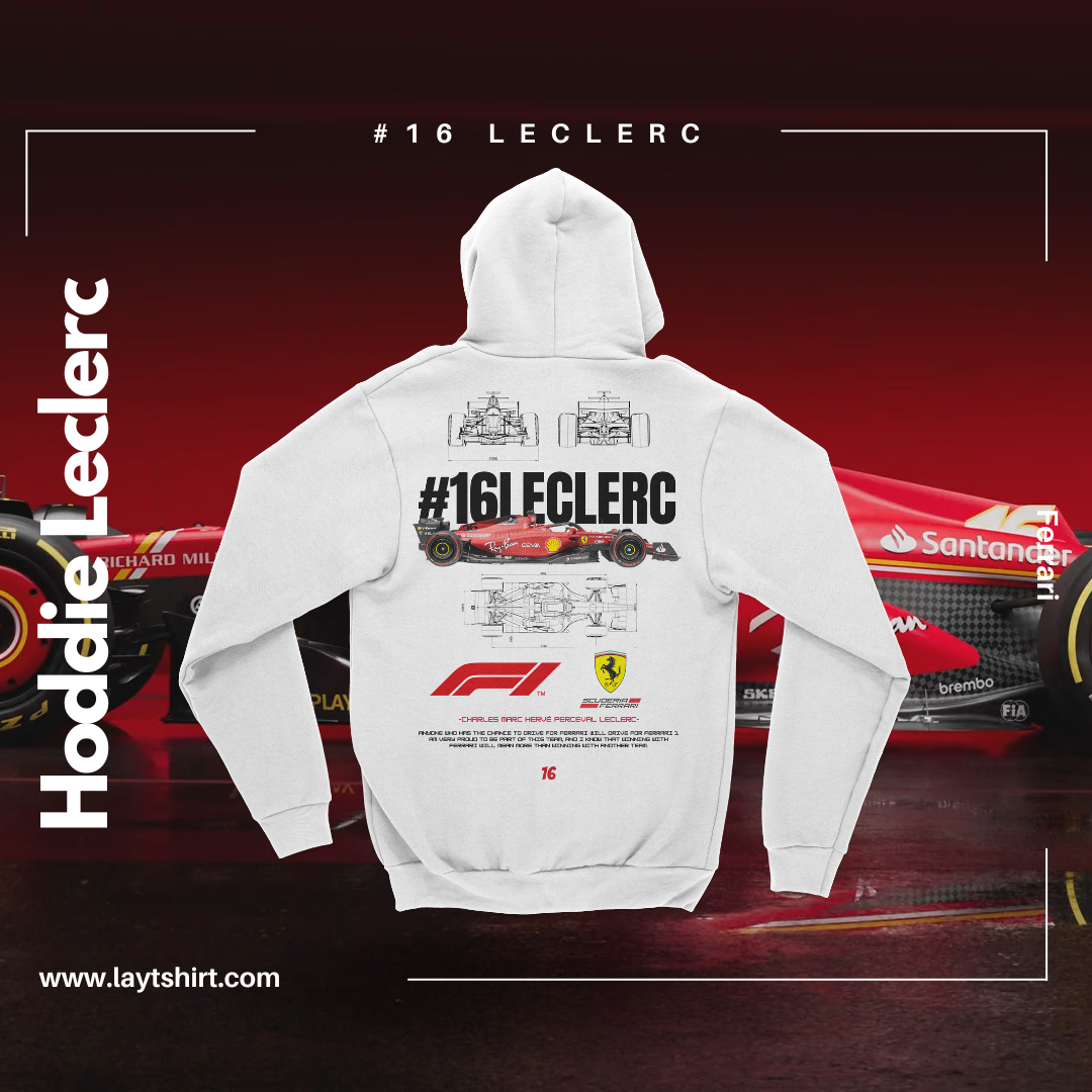 Sudadera Capucha #16Leclerc